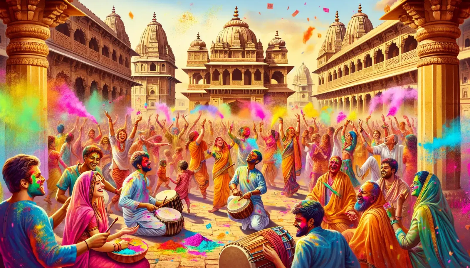 Holi Festival in Mathura